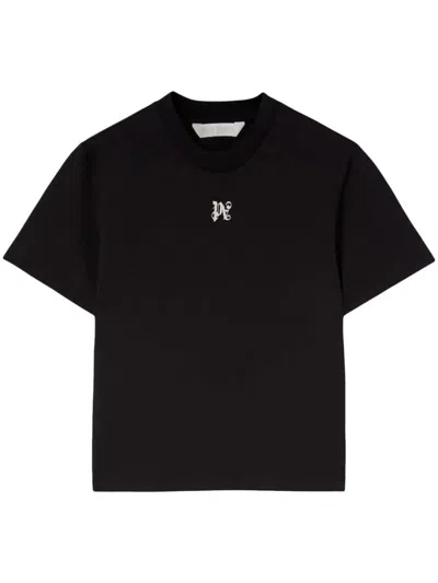 PALM ANGELS PALM ANGELS MONOGRAM FITTED TEE CLOTHING