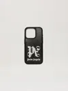 Palm Angels Monogram Iphone 15 Pro Max Case In Black