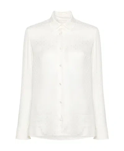 PALM ANGELS PALM ANGELS MONOGRAM-JACQUARD BUTTONED SHIRT