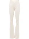 Palm Angels Monogram Jacquard Knit Trousers In Neutrals