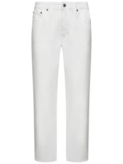 Palm Angels Monogram Jeans In White