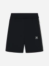 Palm Angels Sweatshorts Aus Technostoff Mit Monogramm In Black,butter