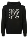 PALM ANGELS PALM ANGELS MONOGRAM KNITTED HOODIE