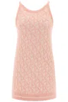 Palm Angels Monogram-jacquard Knitted Minidress