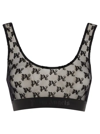 PALM ANGELS PALM ANGELS "MONOGRAM LACE" BRA