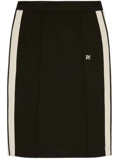PALM ANGELS MONOGRAM MIDI SKIRT
