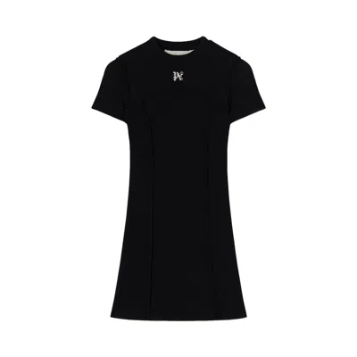 Pre-owned Palm Angels Monogram Mini Dress 'black' | Women's Size L
