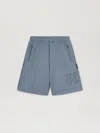 Palm Angels Monogram Neoprene Shorts In 0909 Grey - Grey