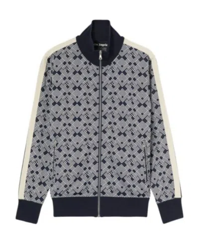 PALM ANGELS PALM ANGELS MONOGRAM HIGH NECK TRACK JACKET