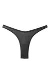 Palm Angels Monogram-plaque Bikini Bottoms In Black
