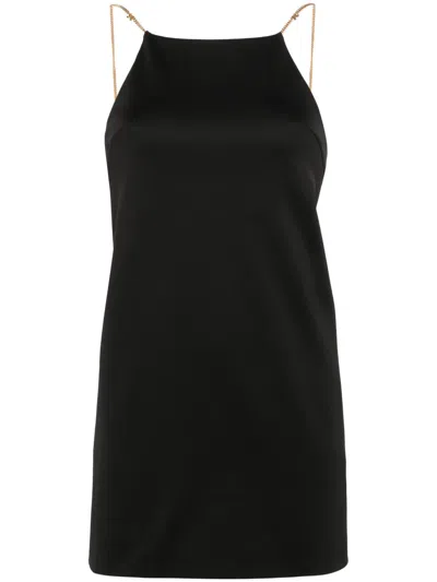 PALM ANGELS MONOGRAM-PLAQUE DRESS