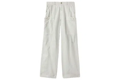 Pre-owned Palm Angels Monogram Pockets Pants Light Grey