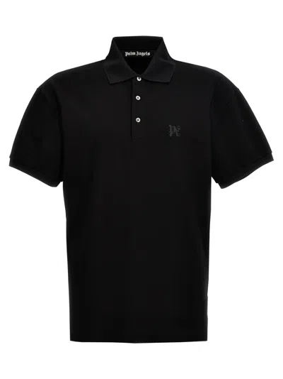 Palm Angels Monogram Polo Black