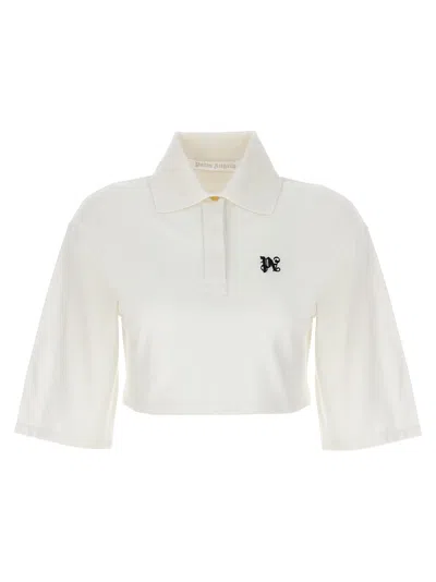 PALM ANGELS MONOGRAM POLO WHITE/BLACK