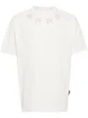 Palm Angels Statement Monogram Print T-shirt In Neutrals