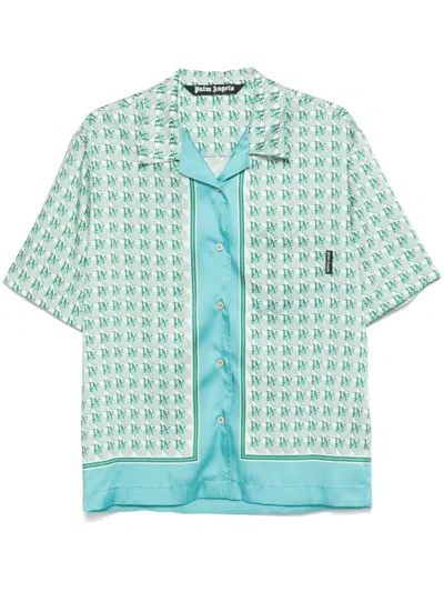 PALM ANGELS MONOGRAM-PRINT SHIRT