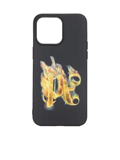 PALM ANGELS PALM ANGELS MONOGRAM PRINTED IPHONE 15 PRO MAX CASE