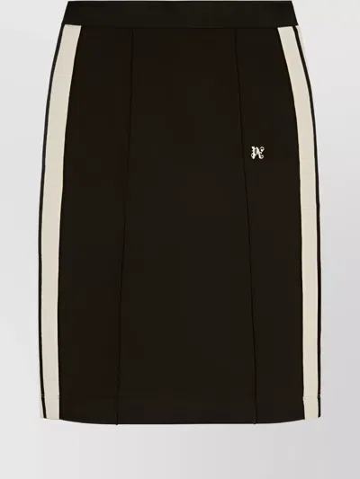 PALM ANGELS MONOGRAM PRINTED MIDI SKIRT