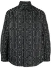 Palm Angels Quilted All Monogram Outerwear With Snap Buttons