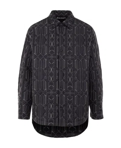 PALM ANGELS PALM ANGELS MONOGRAM LONG-SLEEVED SHIRT