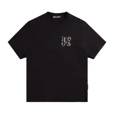 Pre-owned Palm Angels Monogram Regular Tee 'black/off White' | Men's Size Xxs