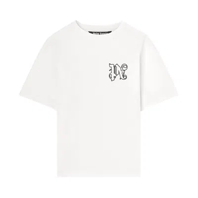 Pre-owned Palm Angels Monogram Regular Tee 'white/black' | Men's Size M