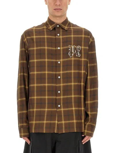 PALM ANGELS PALM ANGELS MONOGRAM SHIRT