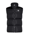 Palm Angels Ski Quilted Nylon Down Vest In Black