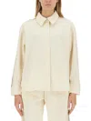 Palm Angels Monogram Sports Shirt In Neutrals