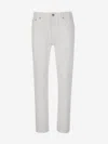 Palm Angels Monogram Straight Jeans In White