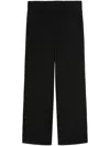 Palm Angels Monogram Straight Pants In Black