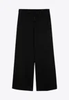 Palm Angels Monogram Straight Pants In Black