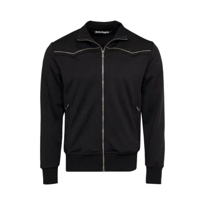 Pre-owned Palm Angels Monogram Stud Track Jacket 'black/silver' | Men's Size M