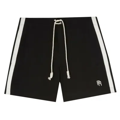 Pre-owned Palm Angels Monogram Swim Short 'black/white' | Men's Size Xl