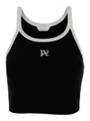 PALM ANGELS MONOGRAM TANK TOP BLACK OFF WHITE