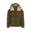 Palm Angels 'down Jacket With Logo Patch