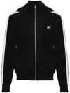Palm Angels Monogram Nylon Track Jacket In Black