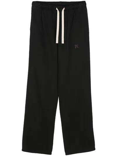 Palm Angels Men Trousers With Logo In Black