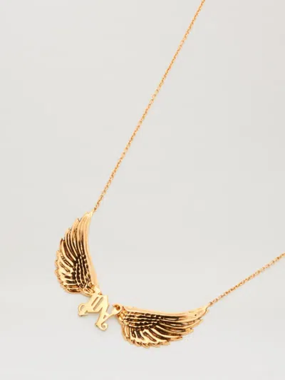 Palm Angels Monogram With Wings Necklace