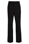 Palm Angels Monogram Workwear Pants In Black Off White