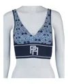 Palm Angels Monogrammed V Top In Multi