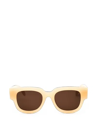 Palm Angels Monterey Rectangle-frame Sunglasses In Orange