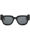 Palm Angels Monterey Square-frame Sunglasses In Black