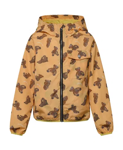 Palm Angels Motif-print Zip-fastening Jacket In Nude