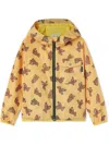 Palm Angels Motif-print Zip-fastening Jacket In Yellow