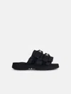 Palm Angels 'moto-p' Black Synthetic Fibre Sandals