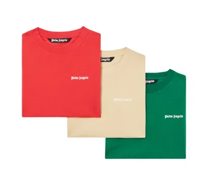 Palm Angels Multicolor 3-pack Logo T-shirts