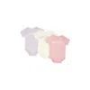 Palm Angels Multicolor Bodysuit Set For Baby Girl With Logo In Multicolor