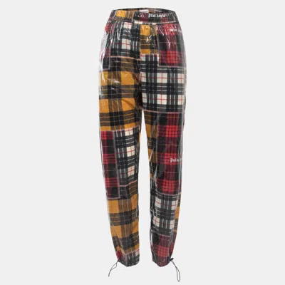 Palm Angels Multicolor Checkered Nylon Straight Pants