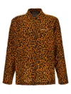 Palm Angels Cheetah Track Shirt And Blouse Multicolor In Multicolor